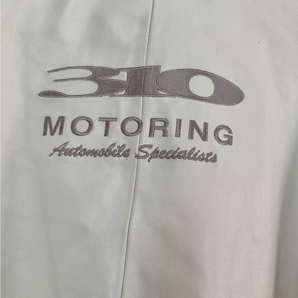 310 Motoring Automobile Specialist Vintage Racing Leather Jacket 2XL Vintage - Picture 15 of 16